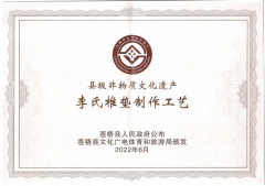 喜報！恭賀李氏椎墊成功申請非物質(zhì)文化遺產(chǎn)